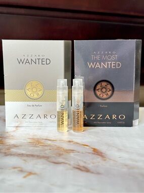 Azzaro The Most Wanted Parfum Samples Lot NEW Travel Spray Vials Bundle